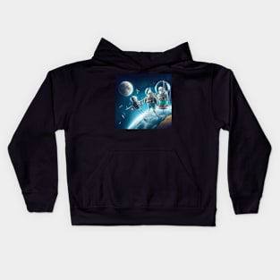 Budgie astronaut Kids Hoodie